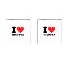 I Love Ricotta Cufflinks (square) by ilovewhateva