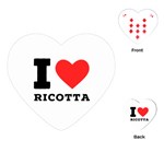 I love ricotta Playing Cards Single Design (Heart)