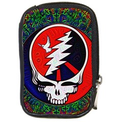 Grateful Dead Pattern Compact Camera Leather Case by Mog4mog4