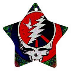 Grateful Dead Pattern Star Ornament (two Sides) by Mog4mog4