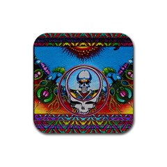 Grateful Dead Wallpapers Rubber Coaster (square) by Mog4mog4