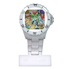 Beauty Stained Glass Plastic Nurses Watch by Mog4mog4