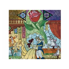 Beauty Stained Glass Two Sides Premium Plush Fleece Blanket (extra Small) by Mog4mog4