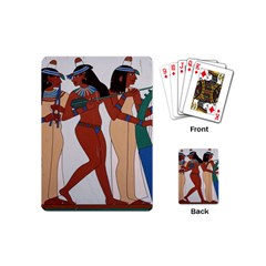 Egypt Fresco Mural Decoration Playing Cards Single Design (mini)