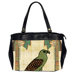 Egyptian Paper Papyrus Bird Oversize Office Handbag (2 Sides) by Mog4mog4