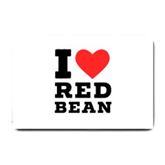 I Love Red Bean Small Doormat by ilovewhateva