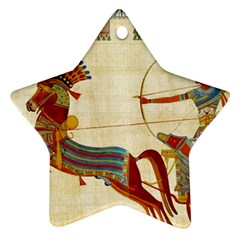 Egyptian Tutunkhamun Pharaoh Design Star Ornament (two Sides) by Mog4mog4