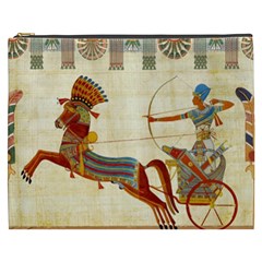 Egyptian Tutunkhamun Pharaoh Design Cosmetic Bag (xxxl) by Mog4mog4