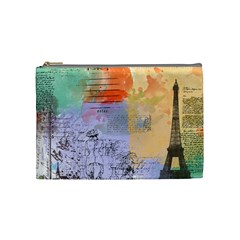 Scrapbook Paris Vintage France Cosmetic Bag (medium) by Mog4mog4