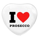 I love prosecco Heart Glass Fridge Magnet (4 pack)