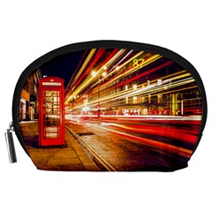 Telephone Booth Red London England Accessory Pouch (large) by Mog4mog4