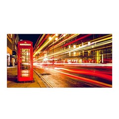 Telephone Booth Red London England Satin Wrap 35  X 70  by Mog4mog4