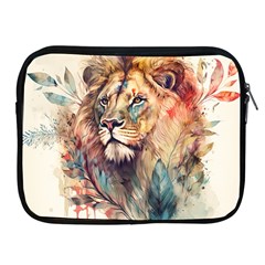 Lion Africa African Art Apple Ipad 2/3/4 Zipper Cases by Mog4mog4