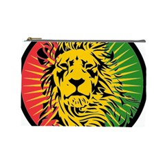 Lion Head Africa Rasta Cosmetic Bag (large) by Mog4mog4