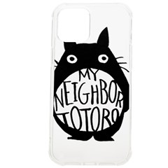 My Neighbor Totoro Black And White Iphone 12 Pro Max Tpu Uv Print Case