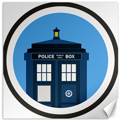 Doctor Who Tardis Canvas 12  X 12  by Mog4mog4