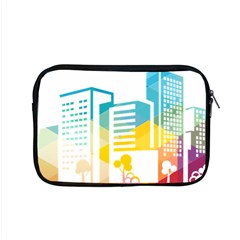 Silhouette Cityscape Building Icon Color City Apple Macbook Pro 15  Zipper Case by Mog4mog4