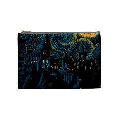 Hogwarts Castle Van Gogh Cosmetic Bag (medium) by Mog4mog4