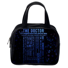 Doctor Who Tardis Classic Handbag (one Side) by Mog4mog4