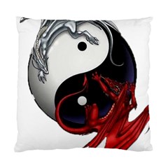 Yin And Yang Chinese Dragon Standard Cushion Case (one Side) by Mog4mog4