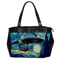 Star Starship The Starry Night Van Gogh Oversize Office Handbag by Mog4mog4