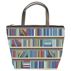 Bookshelf Bucket Bag by Mog4mog4