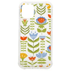 Seamless Pattern With Various Flowers Leaves Folk Motif Iphone 12 Mini Tpu Uv Print Case	 by Mog4mog4