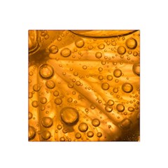 Lime Water Bubbles Macro Light Detail Background Satin Bandana Scarf 22  X 22  by Mog4mog4