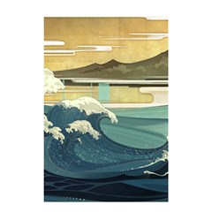 Sea Asia, Waves Japanese Art The Great Wave Off Kanagawa Shower Curtain 48  X 72  (small)  by Bakwanart