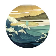 Sea Asia, Waves Japanese Art The Great Wave Off Kanagawa Mini Round Pill Box (pack Of 5) by Bakwanart