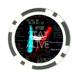 Stay Alive Poker Chip Card Guard