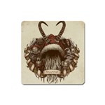 Christmas Dark Demon Evil Horror Krampus Square Magnet Front