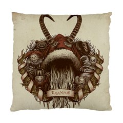 Christmas Dark Demon Evil Horror Krampus Standard Cushion Case (two Sides) by Bakwanart