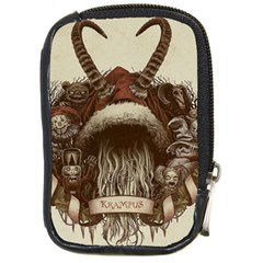 Christmas Dark Demon Evil Horror Krampus Compact Camera Leather Case by Bakwanart
