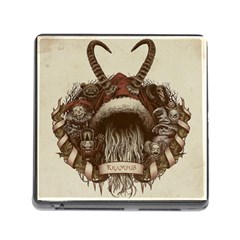 Christmas Dark Demon Evil Horror Krampus Memory Card Reader (square 5 Slot) by Bakwanart