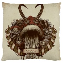 Christmas Dark Demon Evil Horror Krampus Standard Premium Plush Fleece Cushion Case (two Sides) by Bakwanart