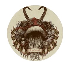 Christmas Dark Demon Evil Horror Krampus Mini Round Pill Box by Bakwanart