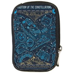 Position Of The Constellations Illustration Star Blue Compact Camera Leather Case by Bakwanart