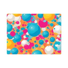Circles Art Seamless Repeat Bright Colors Colorful Premium Plush Fleece Blanket (mini) by 99art