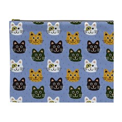 Cat Cat Background Animals Little Cat Pets Kittens Cosmetic Bag (xl) by 99art