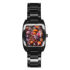 Flowers Blossoms Petals Blooms Stainless Steel Barrel Watch by 99art