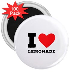 I Love Lemonade 3  Magnets (100 Pack) by ilovewhateva