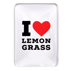 I Love Lemon Grass Rectangular Glass Fridge Magnet (4 Pack) by ilovewhateva