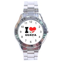 I Love Guava  Stainless Steel Analogue Watch