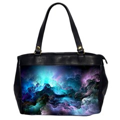 Abstract Graphics Nebula Psychedelic Space Oversize Office Handbag (2 Sides) by 99art