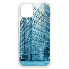 Architecture Blue Drawing Engineering City Modern Building Exterior Iphone 12/12 Pro Tpu Uv Print Case