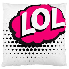 Lol-acronym-laugh-out-loud-laughing Standard Premium Plush Fleece Cushion Case (two Sides) by 99art