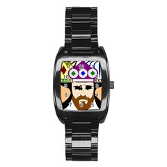 Comic-characters-eastern-magi-sages Stainless Steel Barrel Watch by 99art