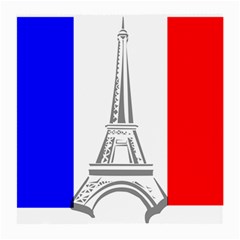 Eiffel-tower-france-flag-tower- Medium Glasses Cloth (2 Sides) by 99art