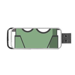 Cartoon-cute-frankenstein-halloween Portable Usb Flash (one Side) by 99art